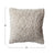 Square Woven Cotton Blend Bouclé Pillow Cream