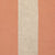 Square Cotton Linen Printed Pillow w Stripes Peach