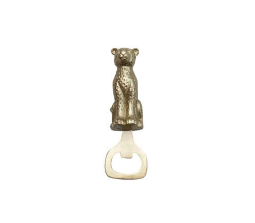 Cast Aluminum Leopard Shaped Bottle Opener