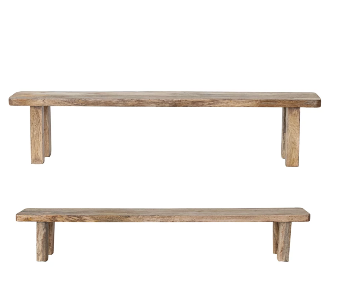 Mango Wood Nesting Pedestals Natural