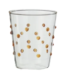 Drinking Glass w Raised Dots