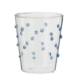 Drinking Glass w Raised Dots