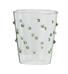 Drinking Glass w Raised Dots