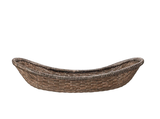 Reproduction Tray Basket Antique Finish