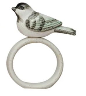 Napkin Ring w Perched Bird