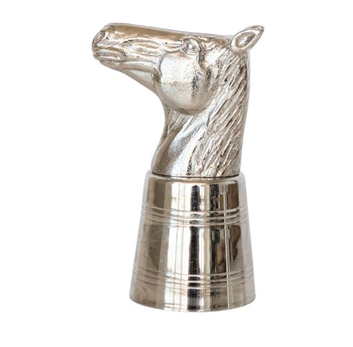 Cast Aluminum Stainless Steel Horse Head Jigger