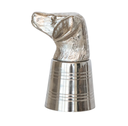 Cast Aluminum Stainless Steel Dog Head Jigger