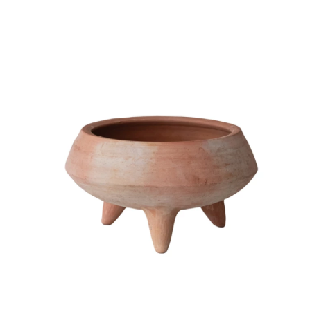 Footed Planter Bowl Terra cotta