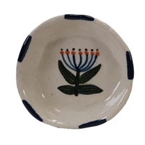 Stoneware Dish Flower