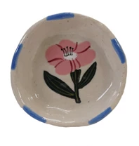 Stoneware Dish Flower