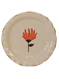 Plate with Ruffled Edge A