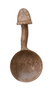 Wood Spoon with Mushroom Handle Natural