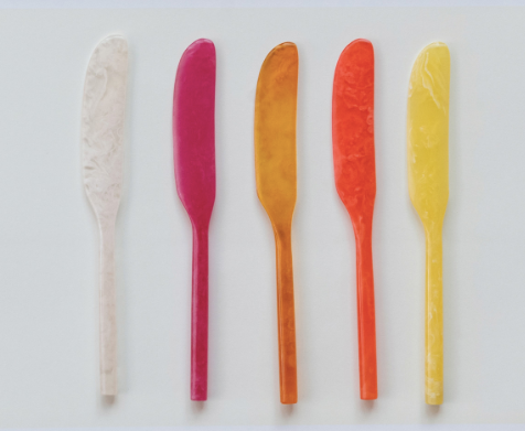 Marbled Resin Canape Knife