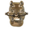 Cast Aluminum Hippo Head with Eyeglasses