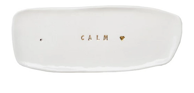Incense Holder with Gold Electroplating Calm