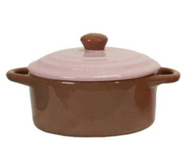 Cup Stoneware Two Tone Brown