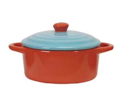 Cup Stoneware Two Tone Orange