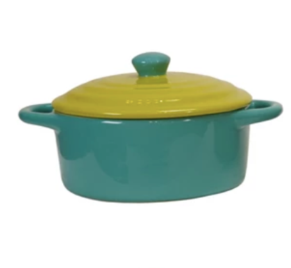 Cup Stoneware Two Tone Turquoise