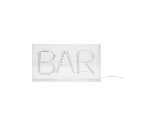 Plastic LED Neon Light with USB Cord BAR Red