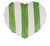 Striped Heart Shaped Dish