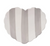 Striped Heart Shaped Dish