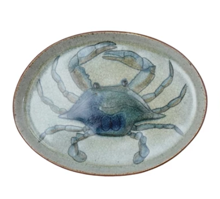 Plate with Sea Life Crab