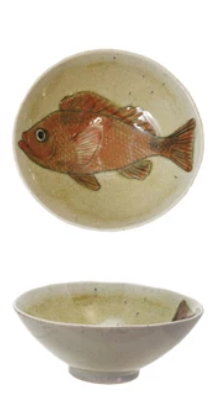 Bowl with Sea Life Fish