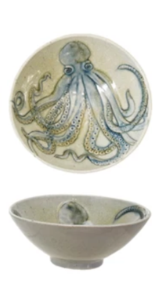 Bowl with Sea Life Octopus