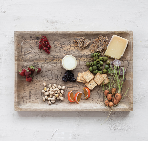 Mango Wood Cheese Serving Board