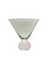 Two Tone Martini Glass with Ball Stem