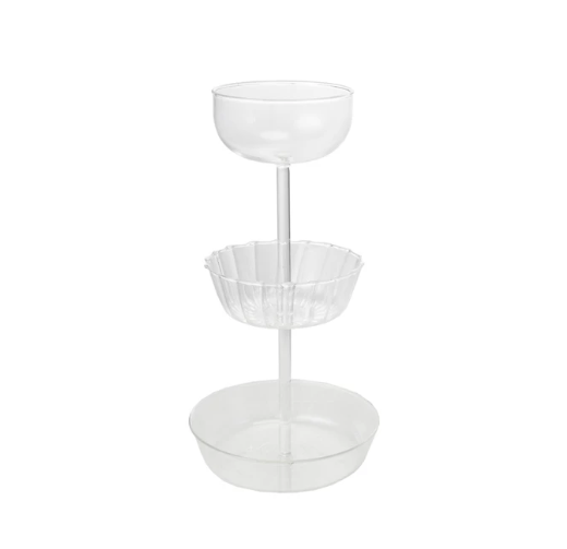 Glass 3 Tier Tray