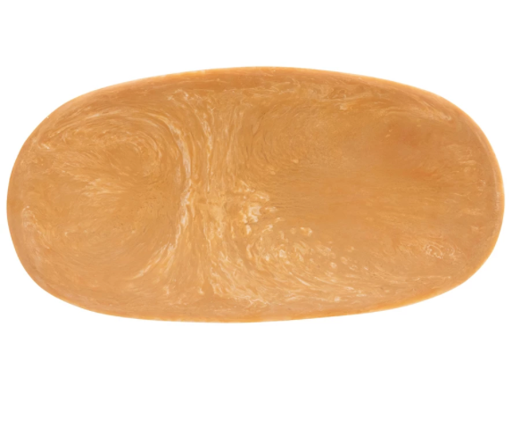 Marbled Resin Platter Brown