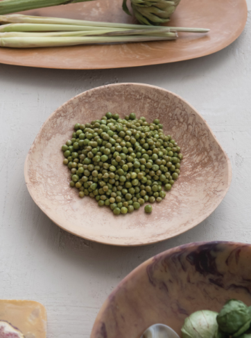 Marbled Resin Bowl Brown