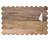 Cheese Serving Board w Stainless Steel Cheese Knife