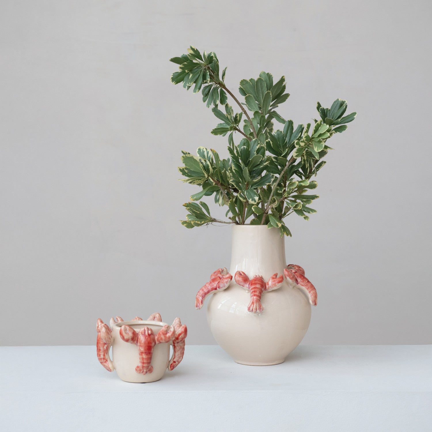 Vase w 3D Lobsters