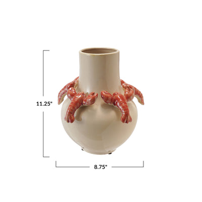 Vase w 3D Lobsters