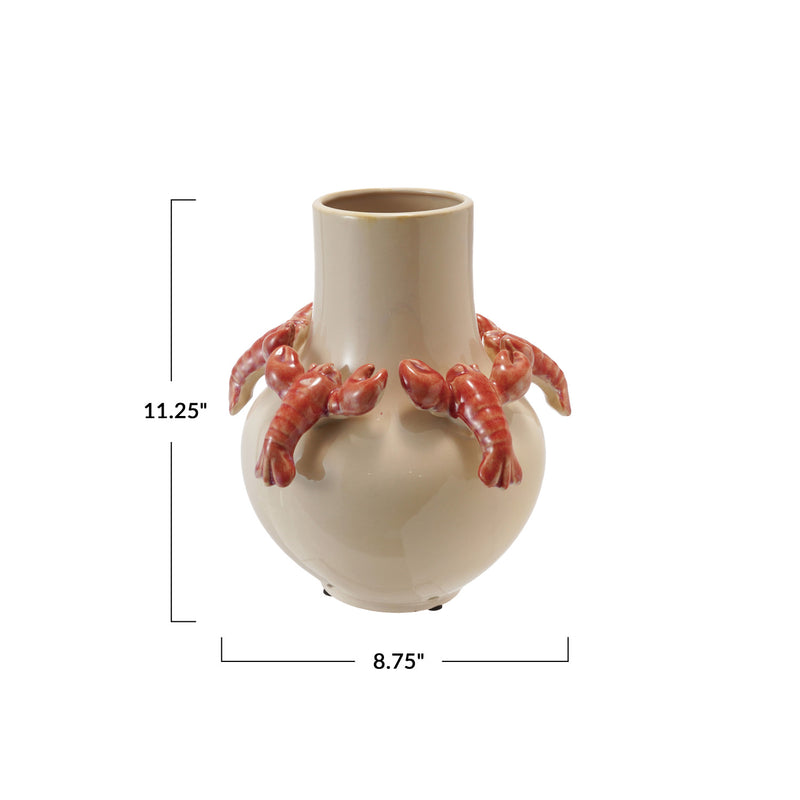 Vase w 3D Lobsters