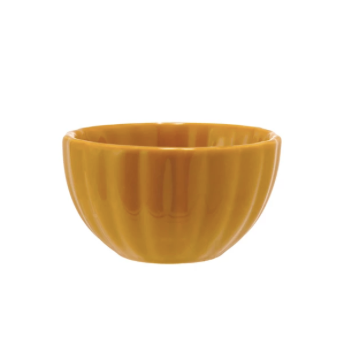 Ribbed Bowl Yellow