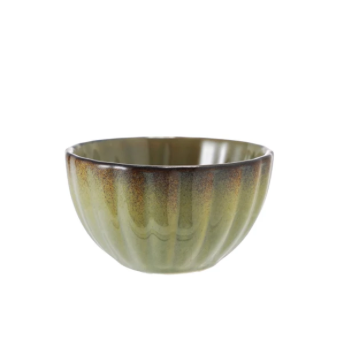 Ribbed Bowl Green