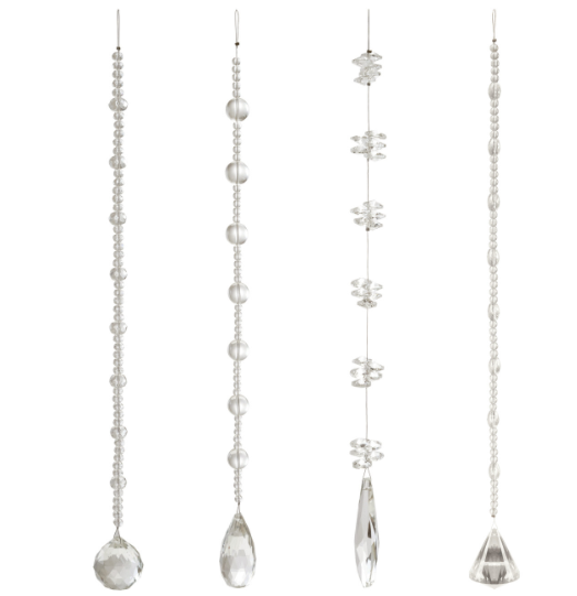 Crystal Hanging Beaded Drop