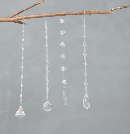 Crystal Hanging Beaded Drop
