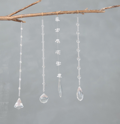 Crystal Hanging Beaded Drop