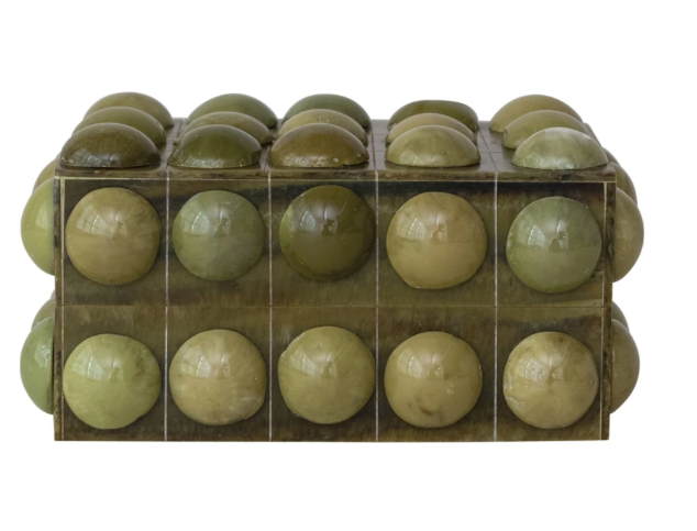 Handmade Marbled Resin Bobbin Box