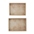 Burl Wood Veneer Trays wHandles Natural