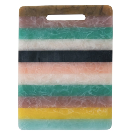 Marbled Resin Striped Cheese