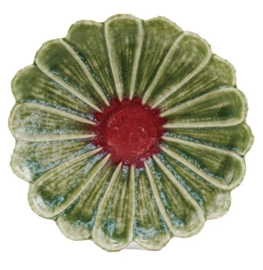 Flower Shaped Plate Green