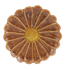 Flower Shaped Plate Orange