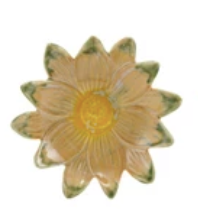 Flower Shaped Dish Yellow