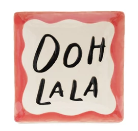 Dish with Wax Relief Culinary Saying