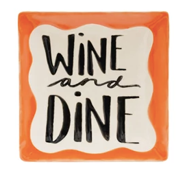 Dish with Wax Relief Culinary Saying